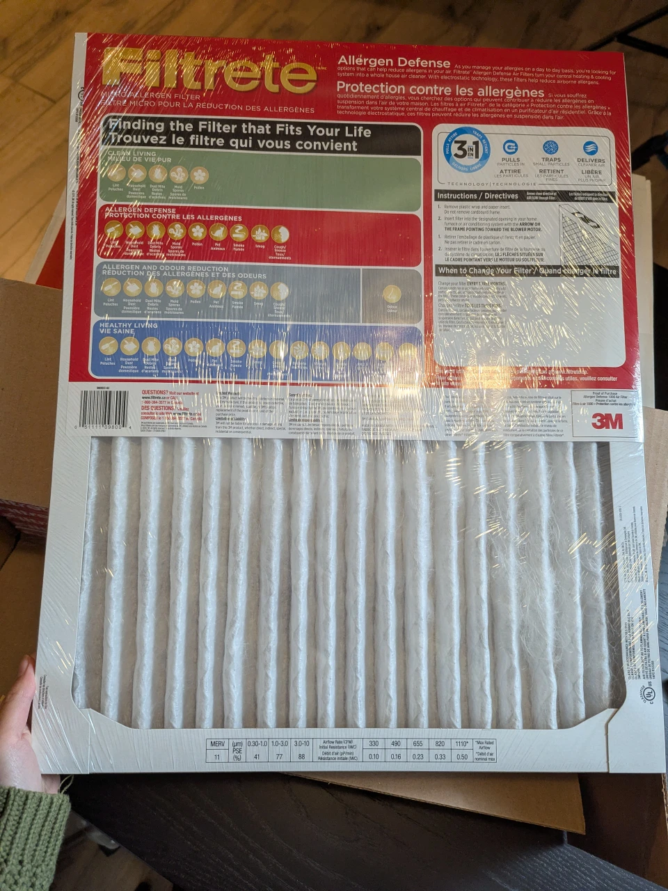 Filtrete 16x20x1 Allergen Defense Air Filter - photo 3