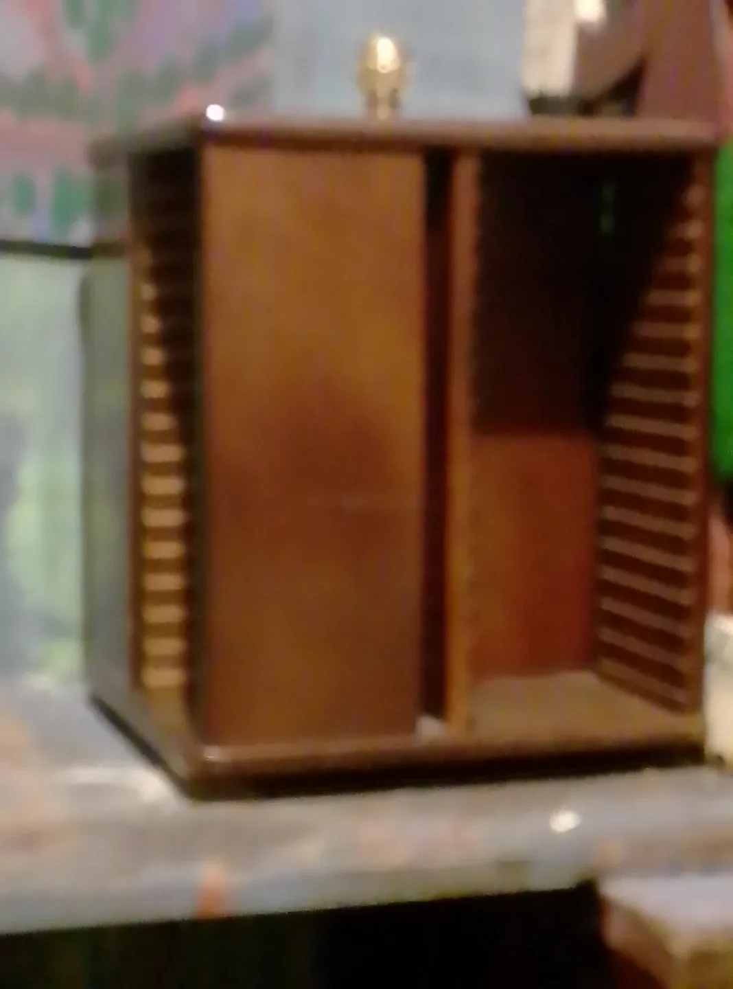 Brown Wooden Storage Box