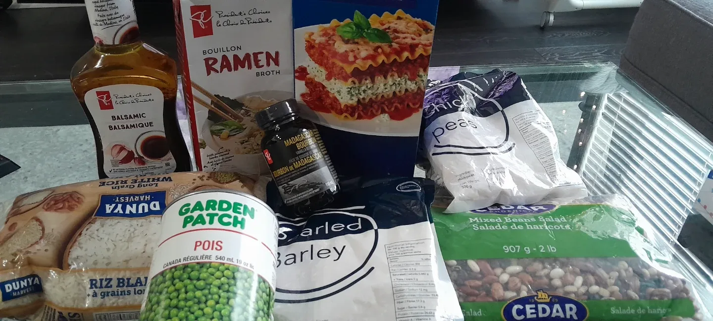 Variety of Food Items