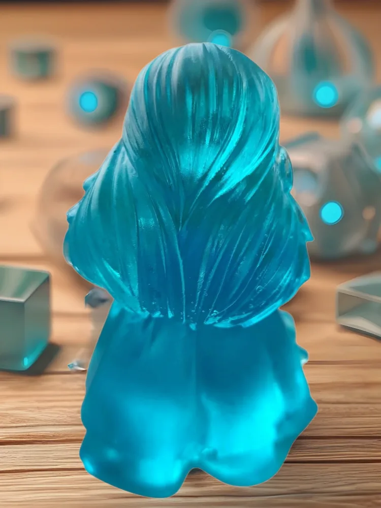 Laura in Love ,Handmade Resin Doll. Elegant Decorative Figurine image indicator(3)