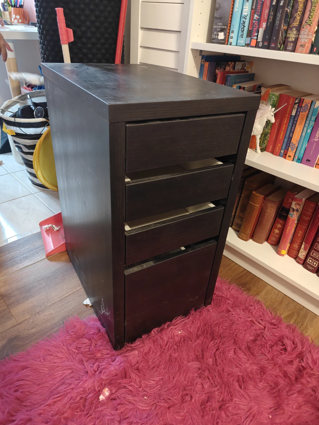 IKEA Micke Black Brown Drawer Unit