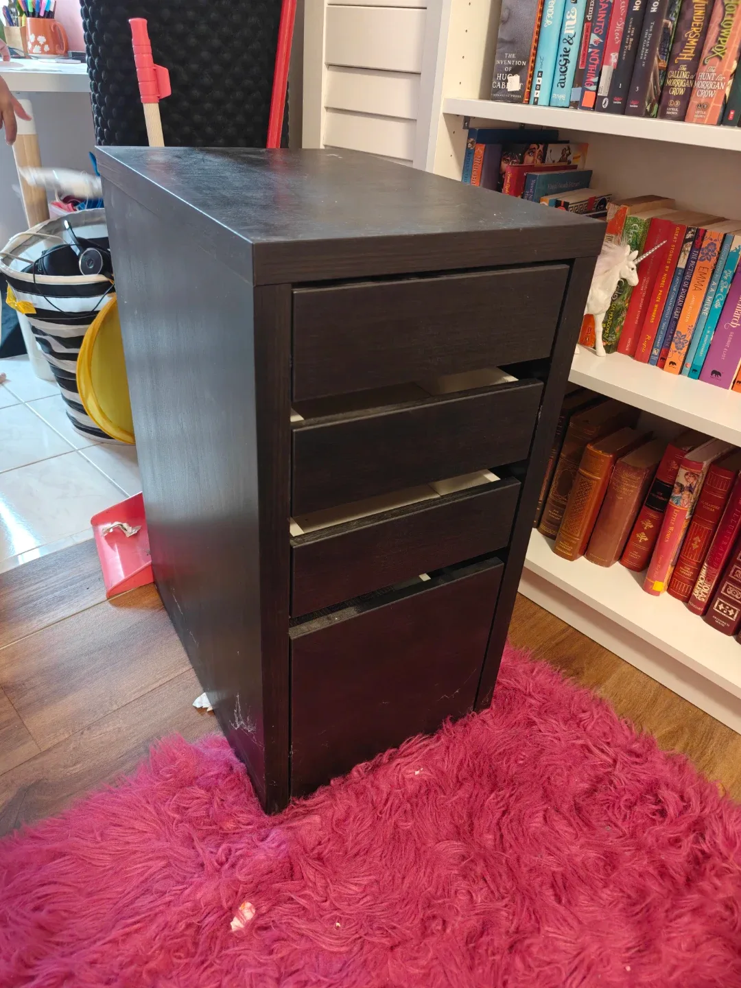 IKEA Micke Black Brown Drawer Unit
