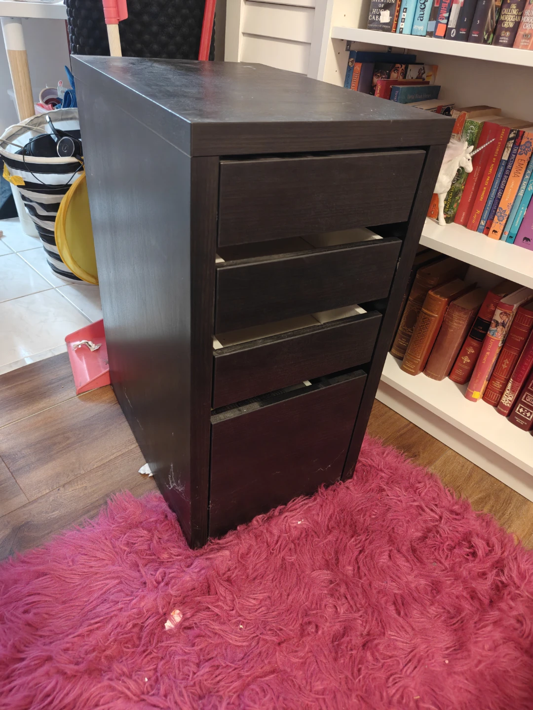 IKEA Micke Black Brown Drawer Unit - photo 2