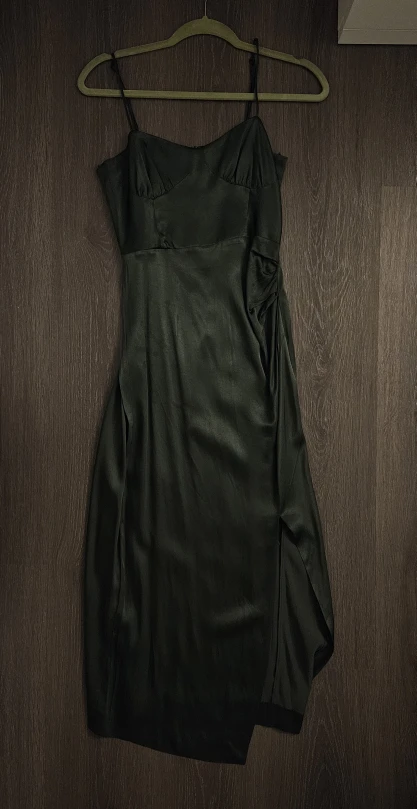 Zara Green XS Slip Dress