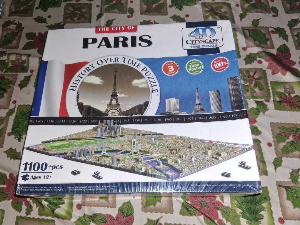 NEW 4D Cityscape Paris History Over Time Puzzle 1100+ Pieces
