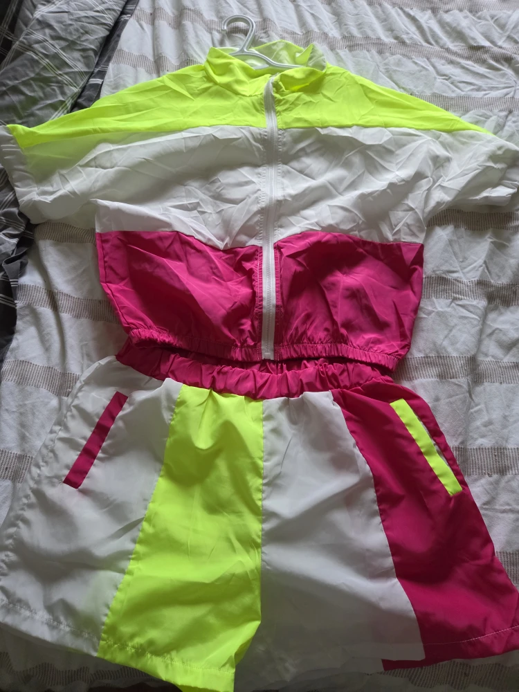 Neon Pink & Yellow Two-Piece Set Size Large #Cleanout