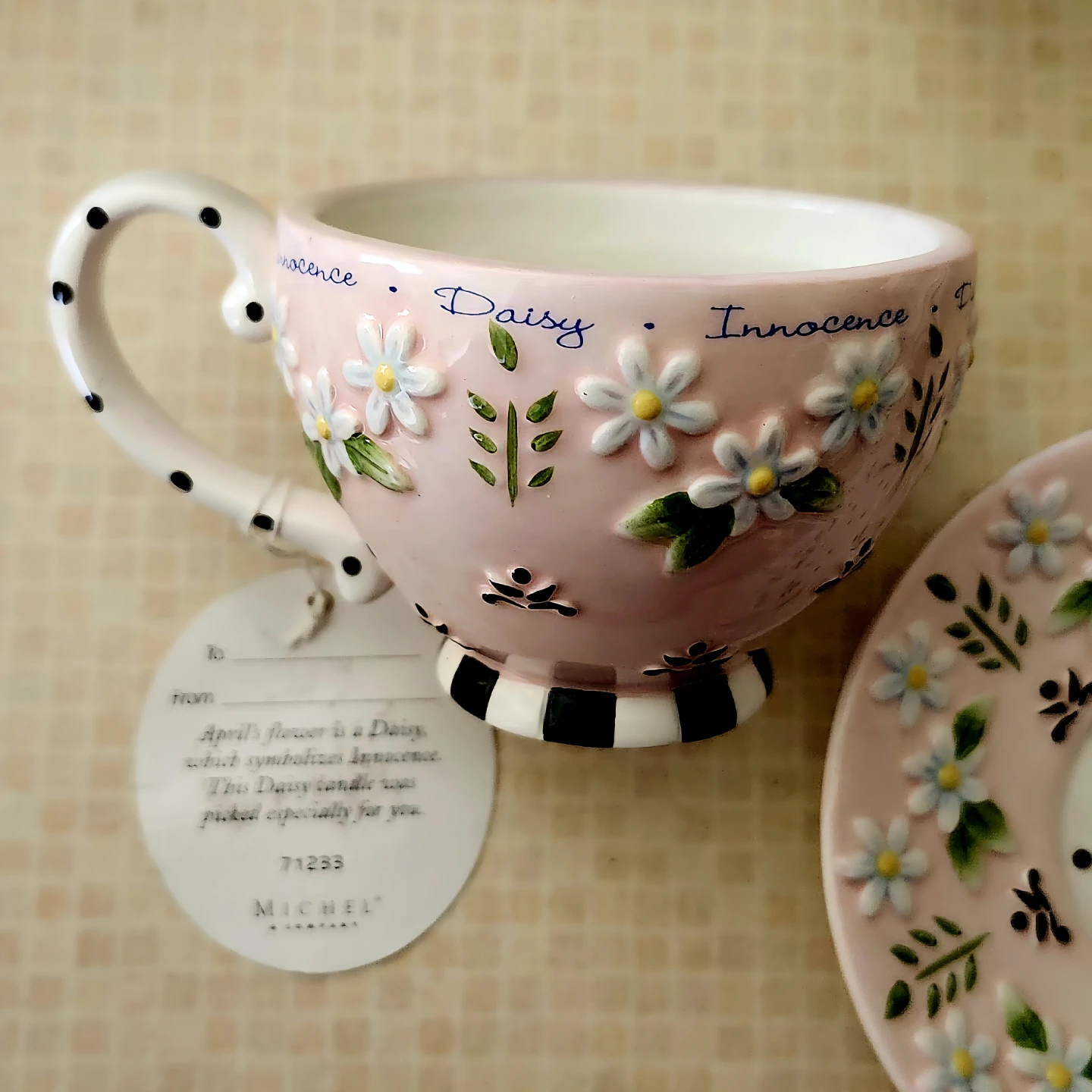 Mary Engelbreit 'Innocence Daisy' Mini Tea Cup & Saucer - photo 2