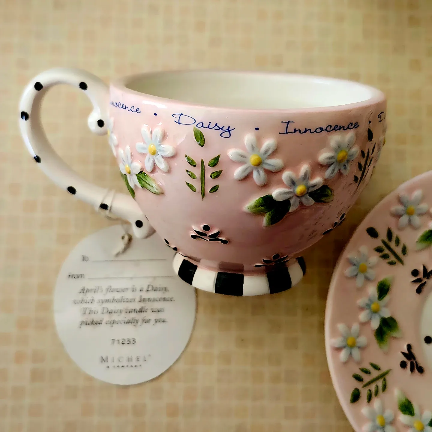 Mary Engelbreit 'Innocence Daisy' Mini Tea Cup & Saucer image indicator(2)