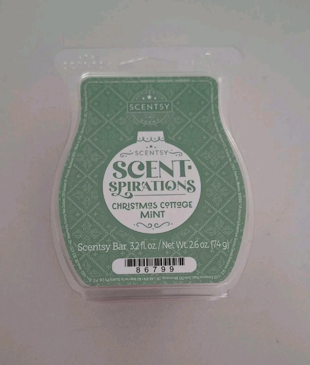 Scentsy Scent Spirations - Christmas Cottage Mint