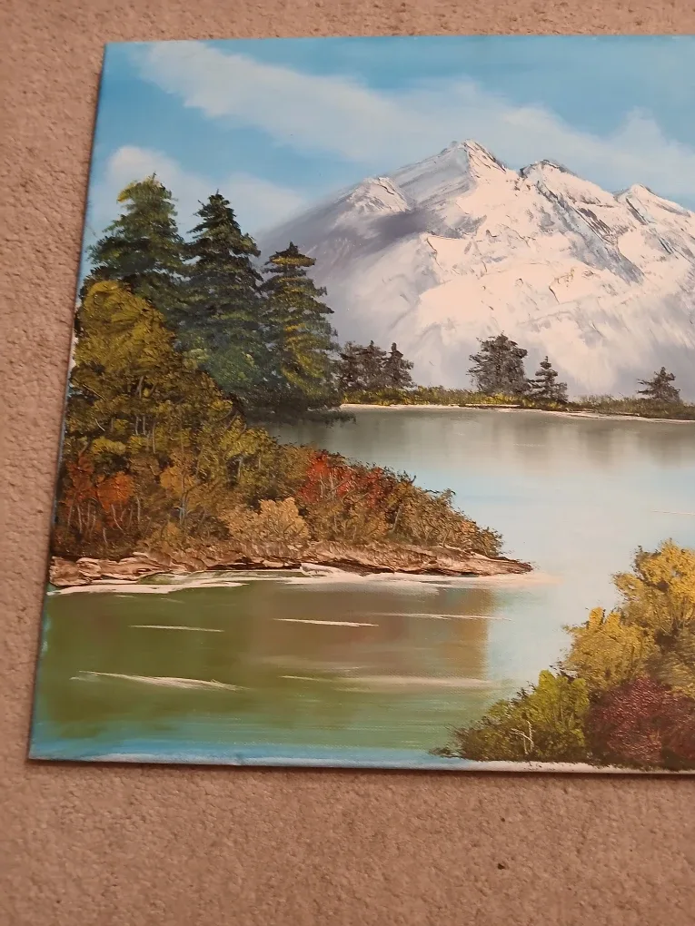 Mountain canvas painting #cleanout image indicator(2)