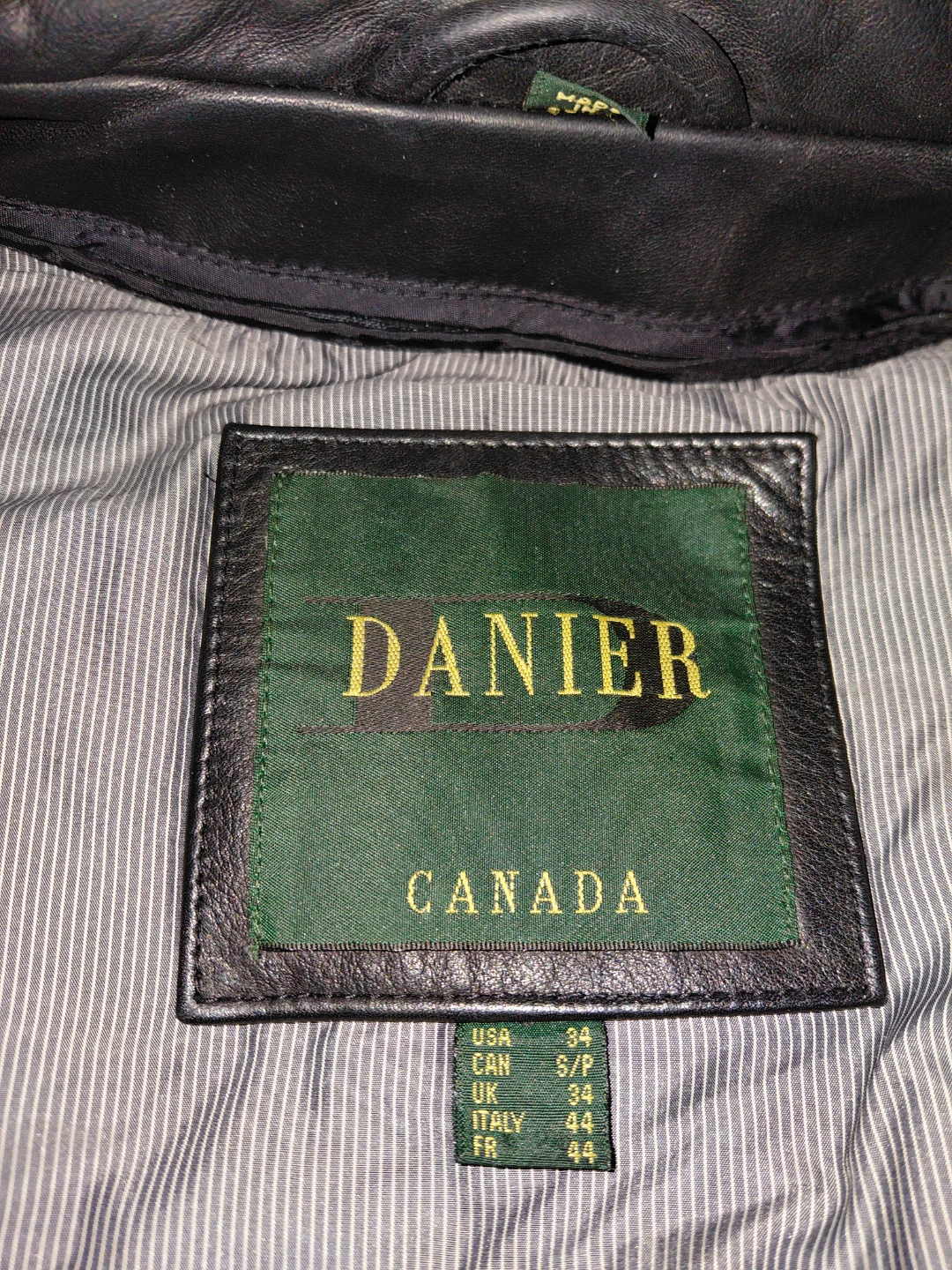 Danier Canada Leather Jacket Size 34 - photo 5