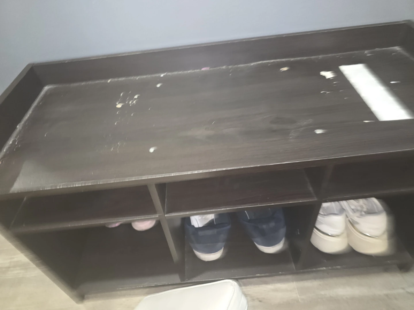 Shoe Rack Bench with Cushion - photo 2