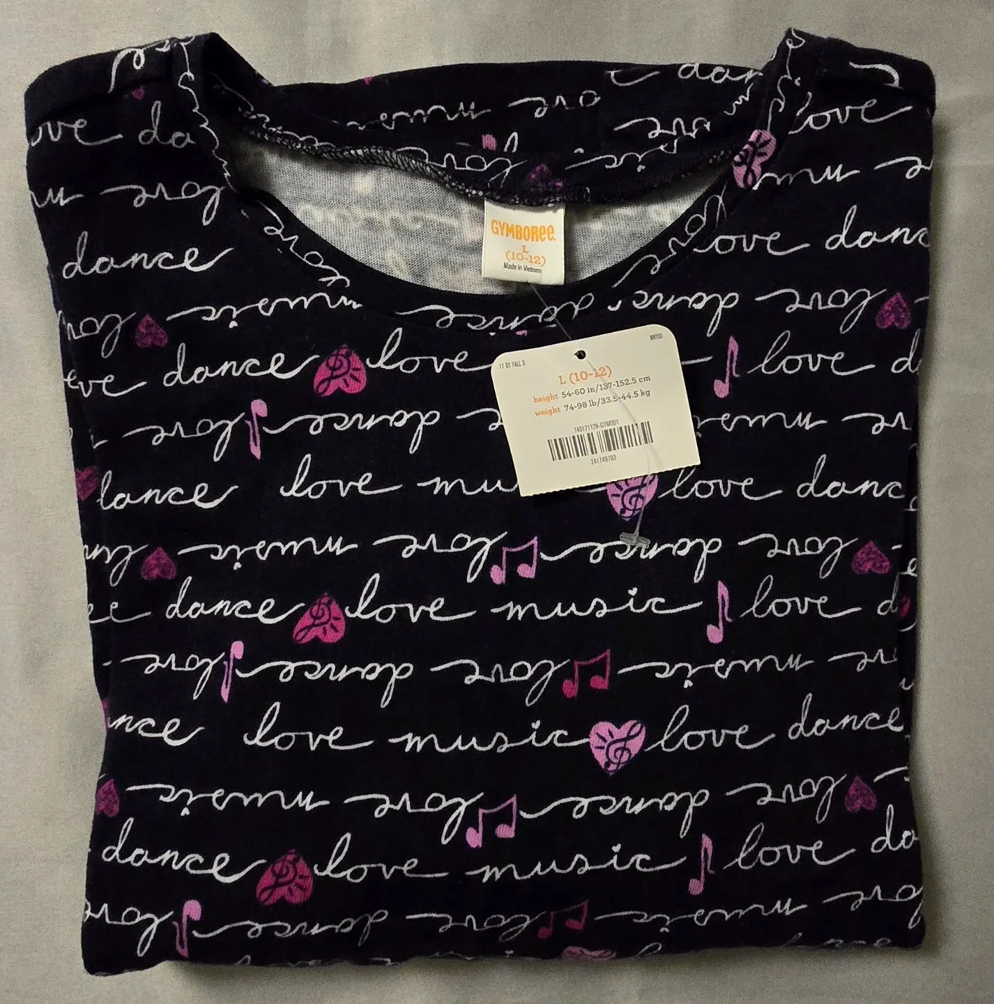 NEW! Gymboree Girls Long Sleeve Top! Size 10 -12 image indicator(4)