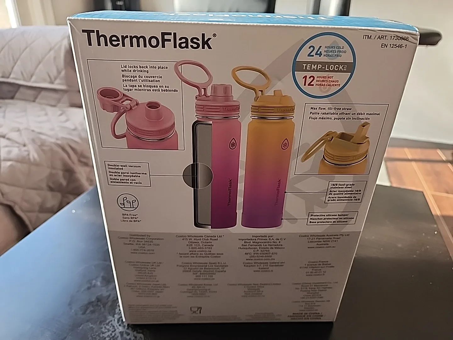 ThermoFlask 2-Pack Stainless Steel Bottles, 710 mL image indicator(3)