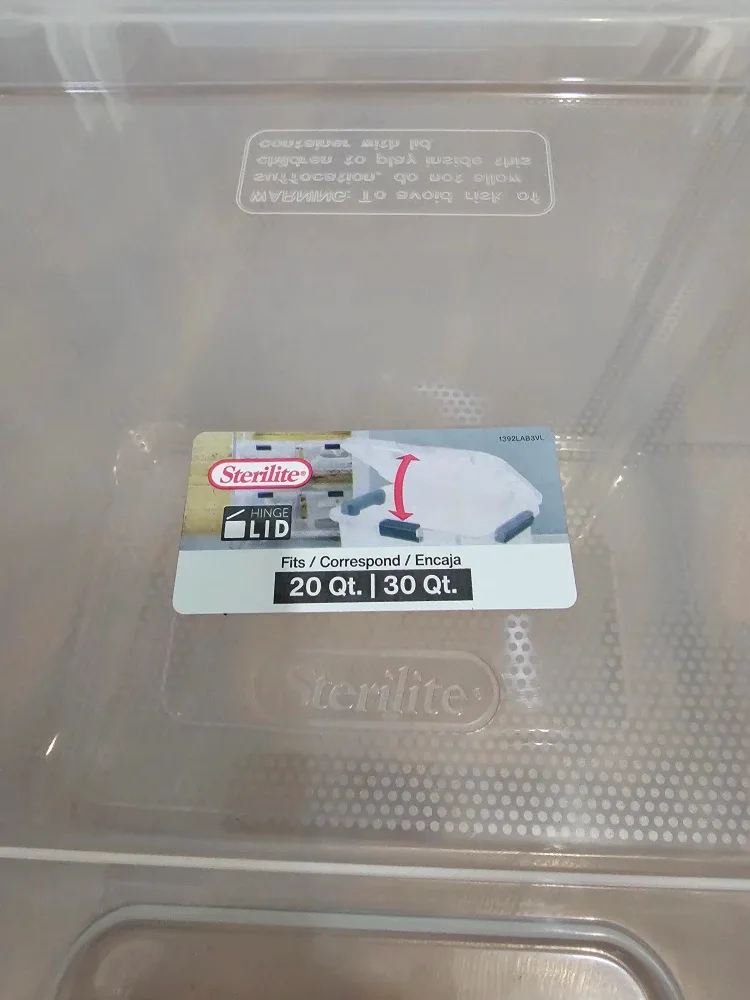 Sterilite Hinge 28 L/30 QT. Storage Bin, Flat Gray #Cleanout ♻️ image indicator(5)