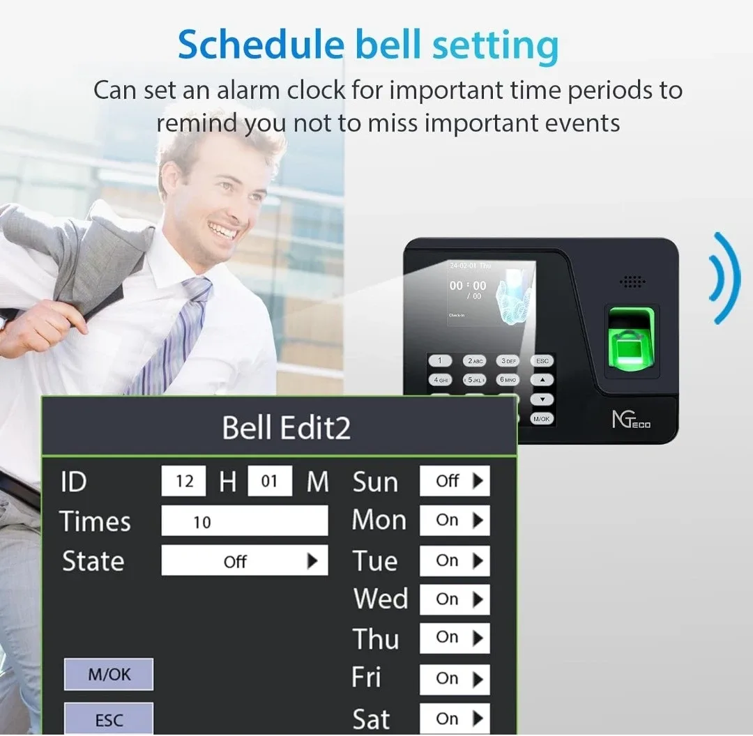 Fingerprint Time Clock Attendance Machine