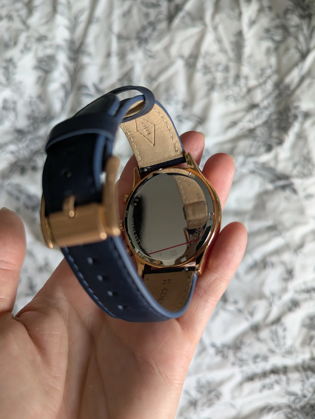 Fossil Fenmore Quartz Multi Navy Leather Watch - photo 3