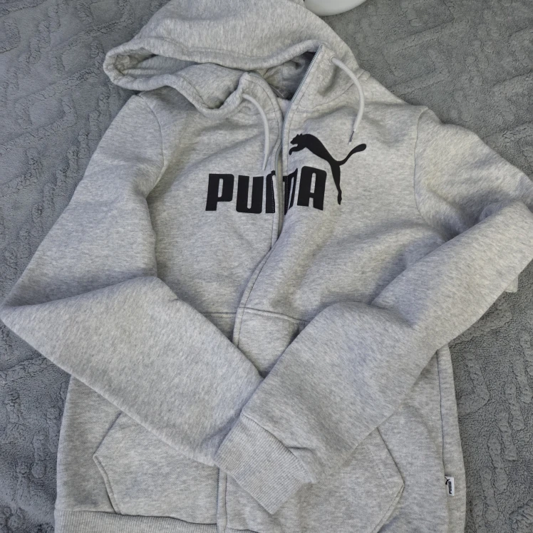 Puma Grey Zip-Up Hoodie