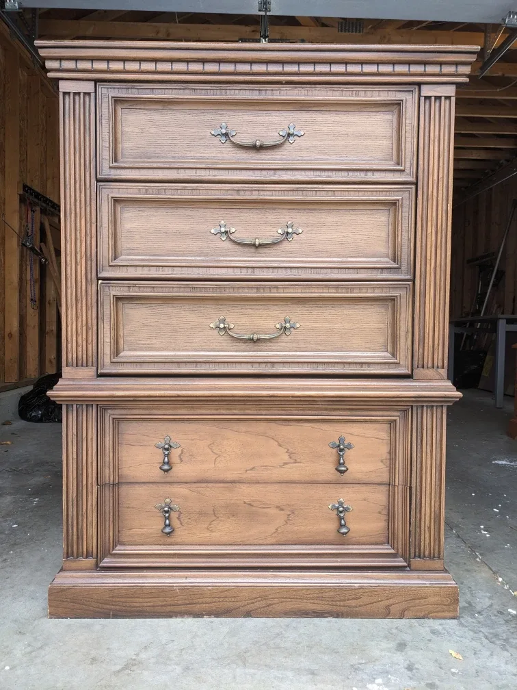 5 Drawer Tallboy Dresser By Kroehler