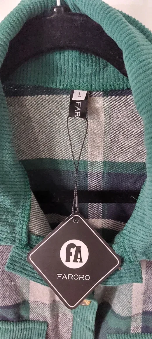 Green Plaid Shacket - Size L image indicator(2)