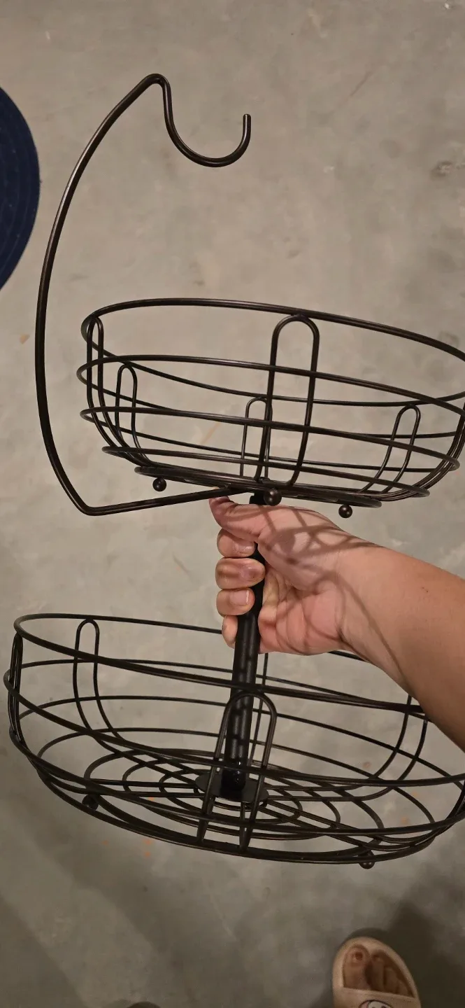 Tiered Wire Fruit Basket - Black