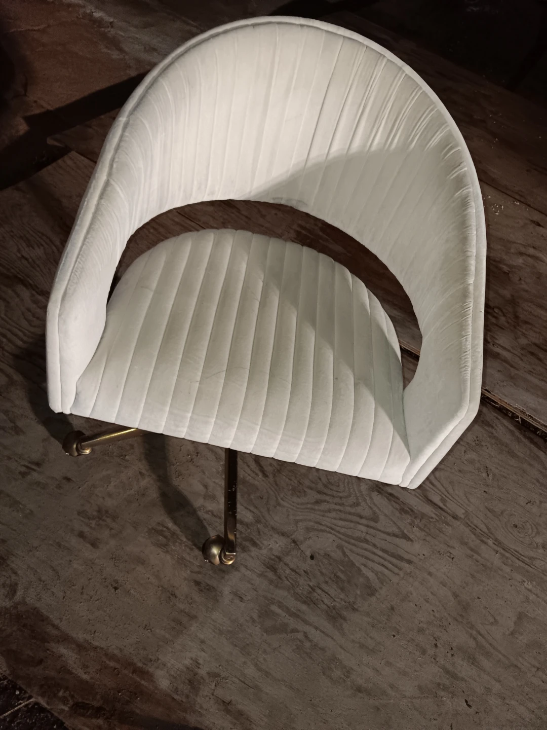 CB2 Rue Cambon cream office chair