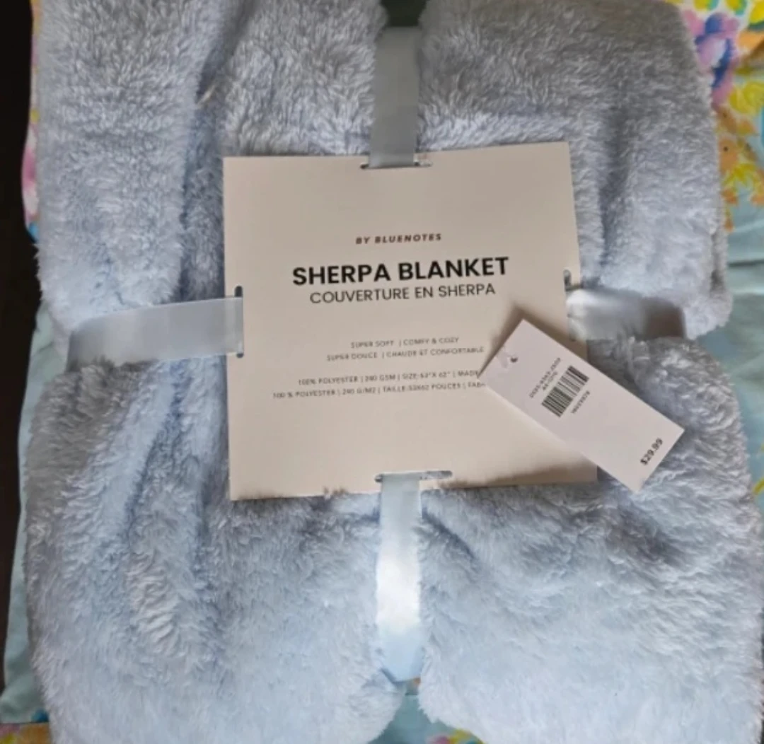 Bluenotes Sherpa Blanket (New)
