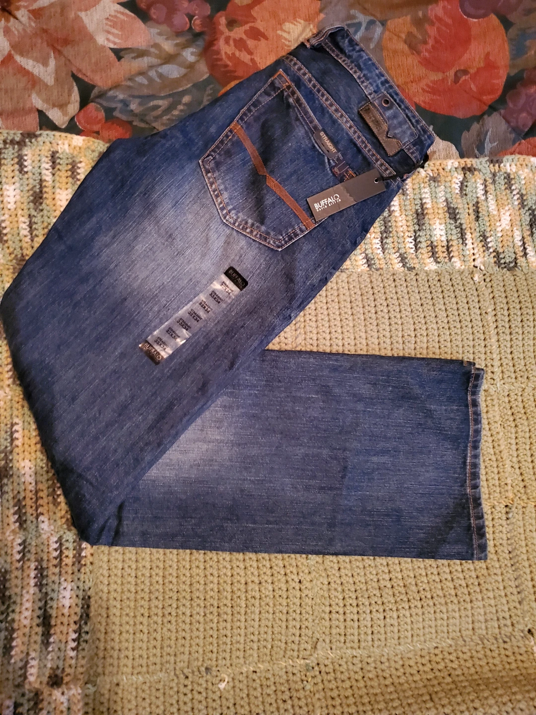 New Buffalo David Bitton Driven Straight Jeans 33x34