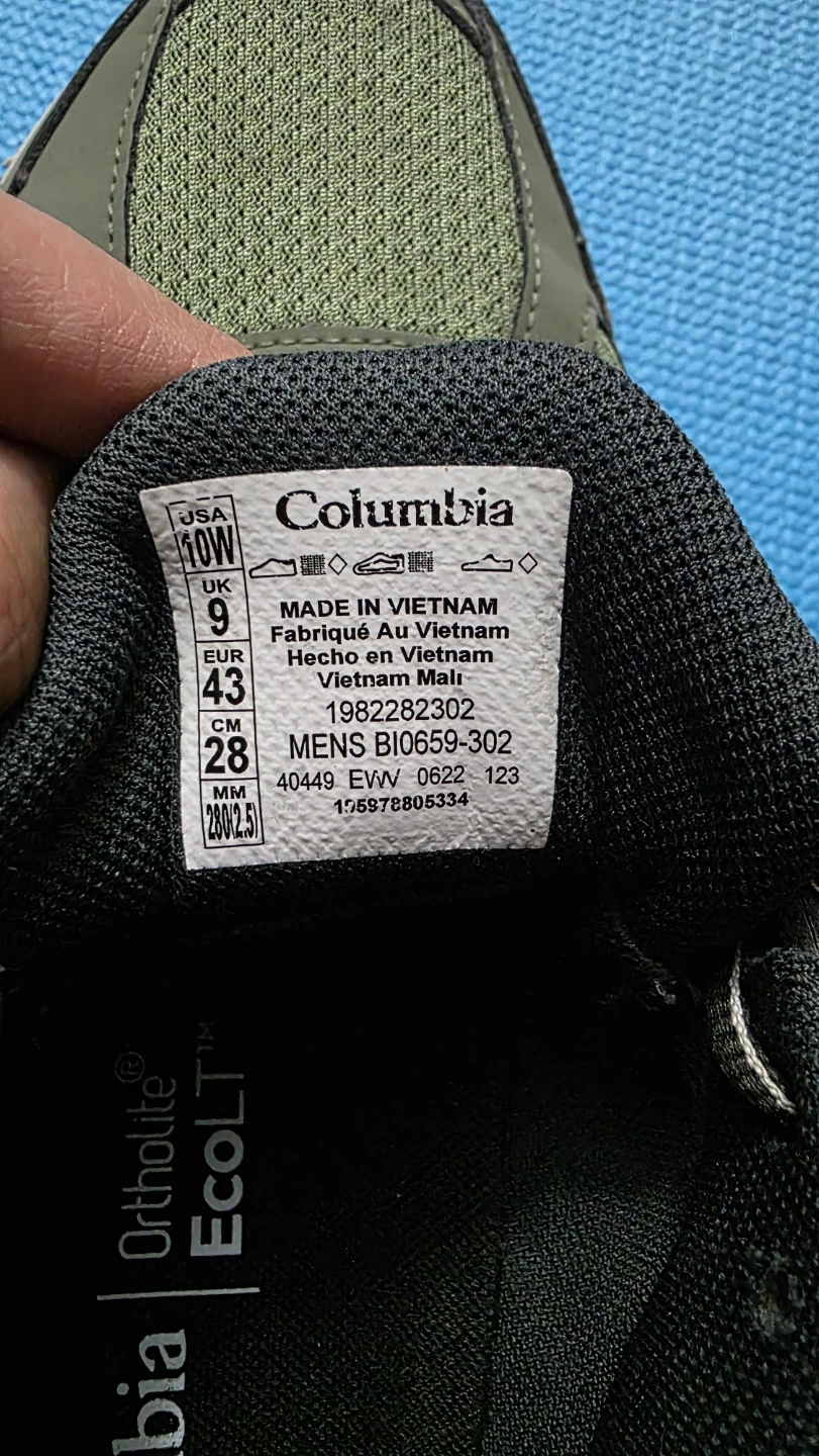 Columbia Mens BI0659-302 Trail Shoes - Size 10W - photo 2