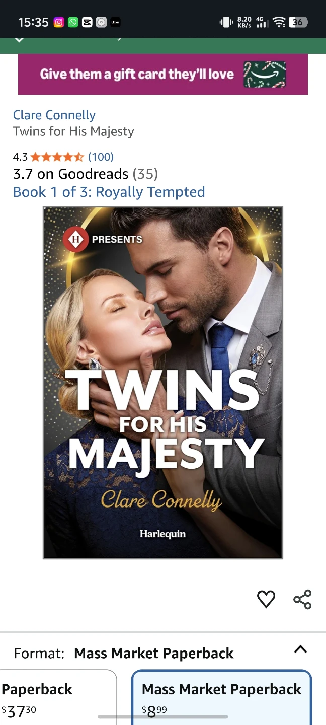 Twins for His Majesty by Clare Connelly