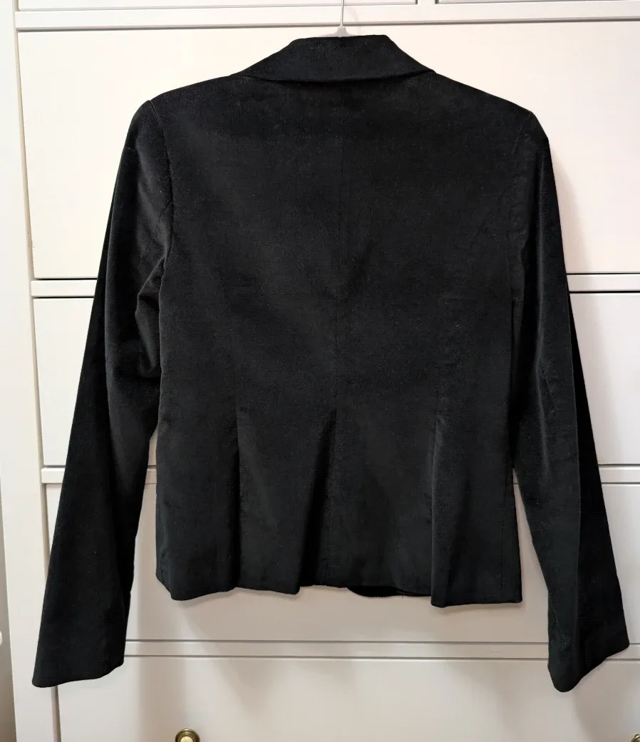 PURE by Alfred Sung Black Velvet Blazer Size S #cleanout image indicator(2)