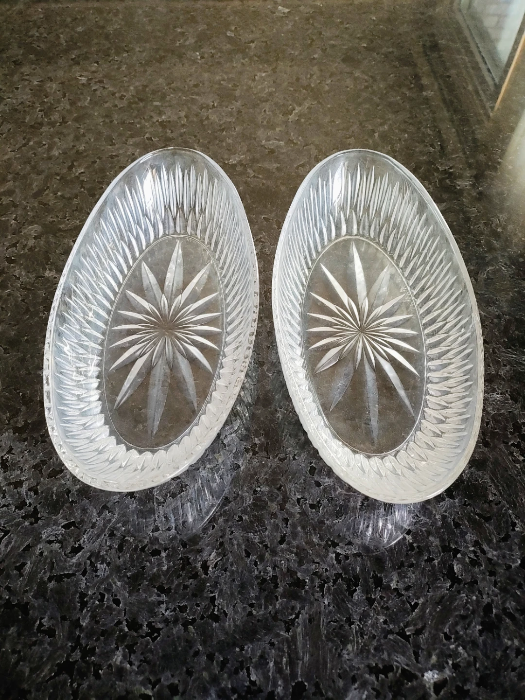 2 Vintage Princess House Lead Crystal Oval Dish & bowl - photo 2
