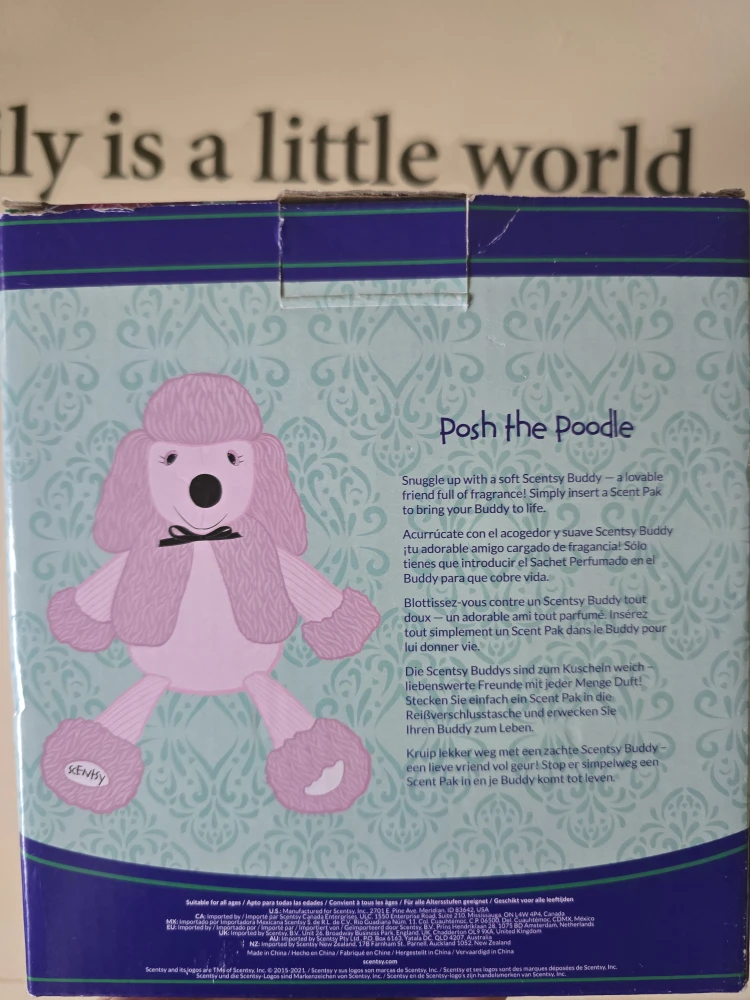 Scentsy Kids Posh the Poodle Buddy (New) - photo 3