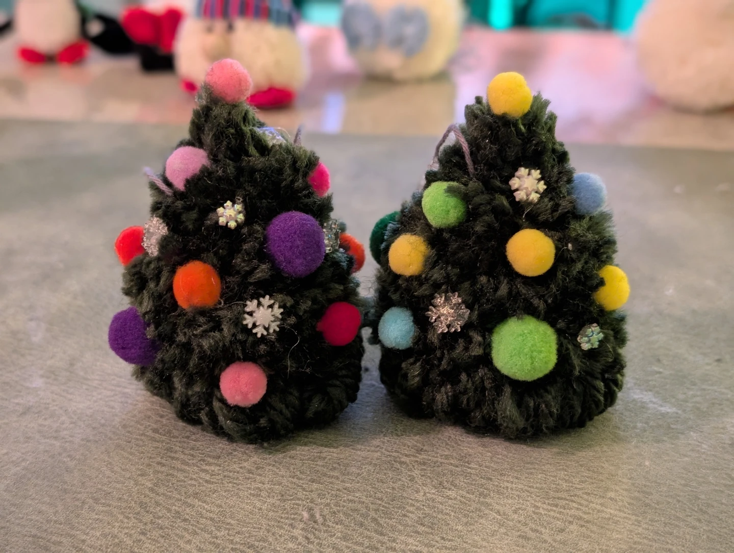 yarn Christmas gnomes, ornaments handmade - photo 3