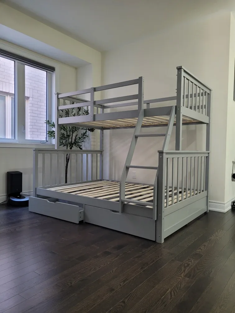 Grey Wooden Bunk Bed without Drawers image indicator(4)