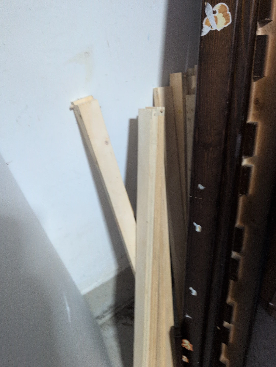 Twin Bed Frame & Mattress - Dark Wood - photo 4