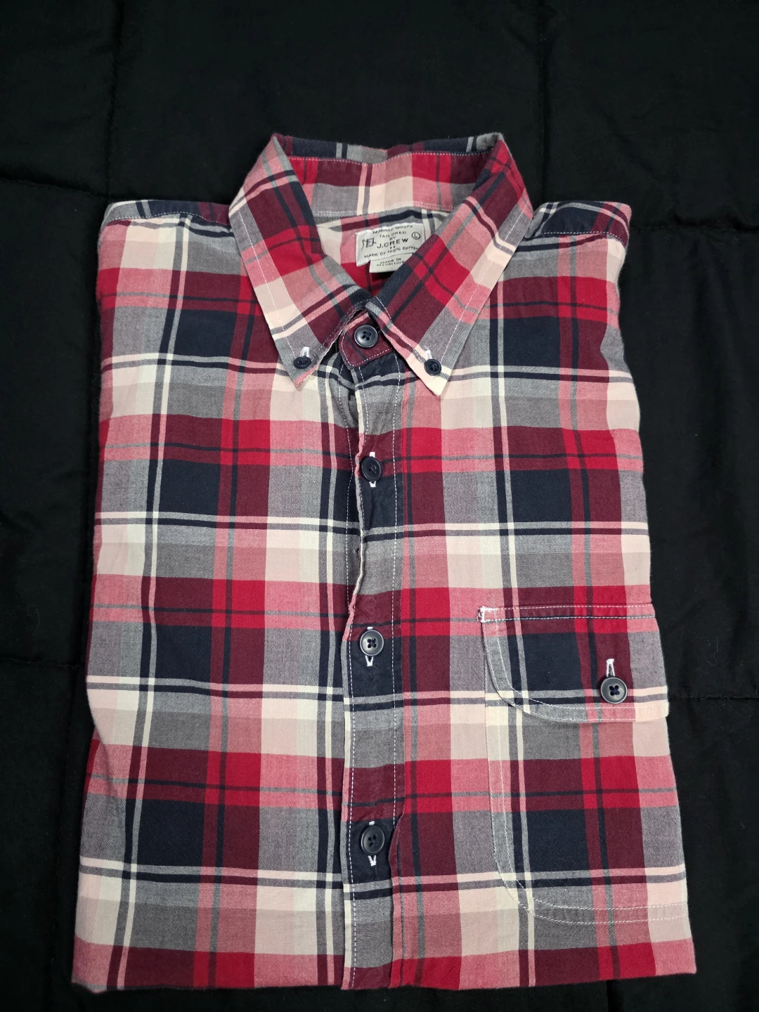 J.Crew Madras Tailored Fit Flannel Shirt - Large - photo 2