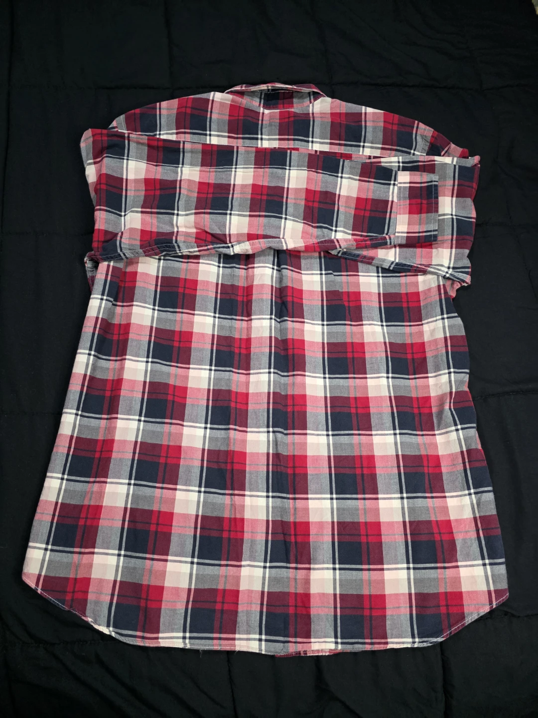 J.Crew Madras Tailored Fit Flannel Shirt - Large - photo 3