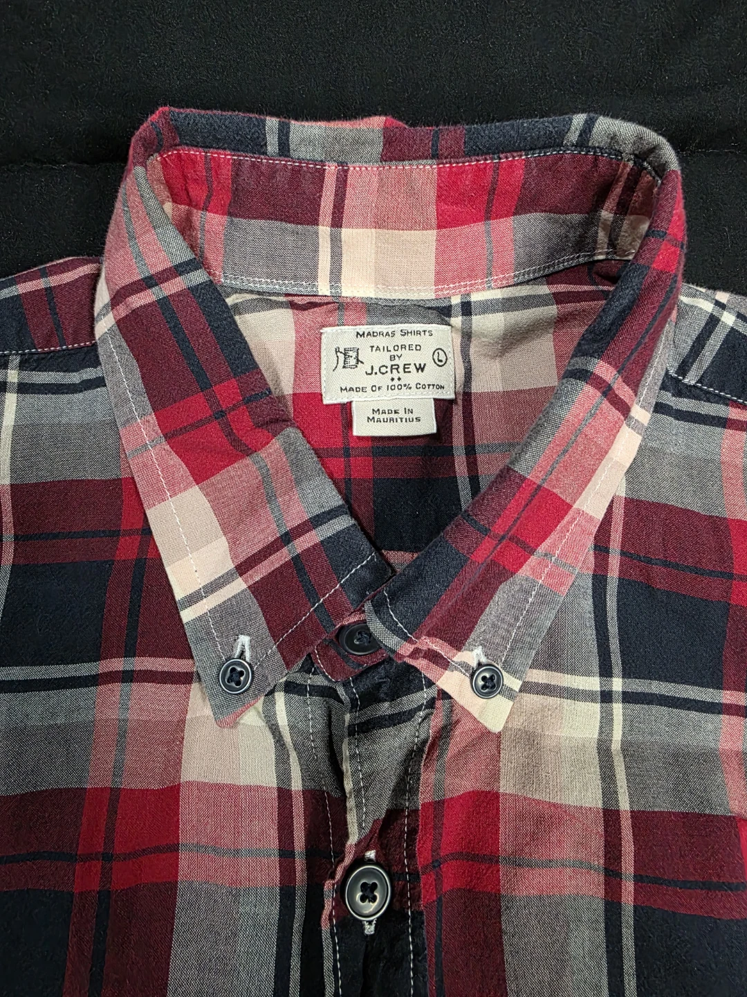 J.Crew Madras Tailored Fit Flannel Shirt - Large - photo 5