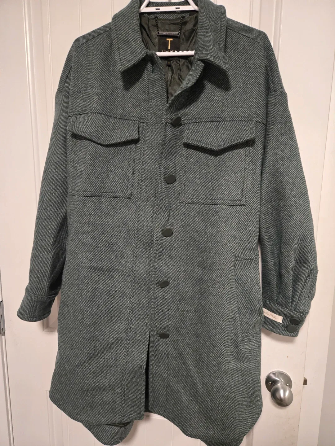 Ted Baker Grey Italian Fabric Overshirt