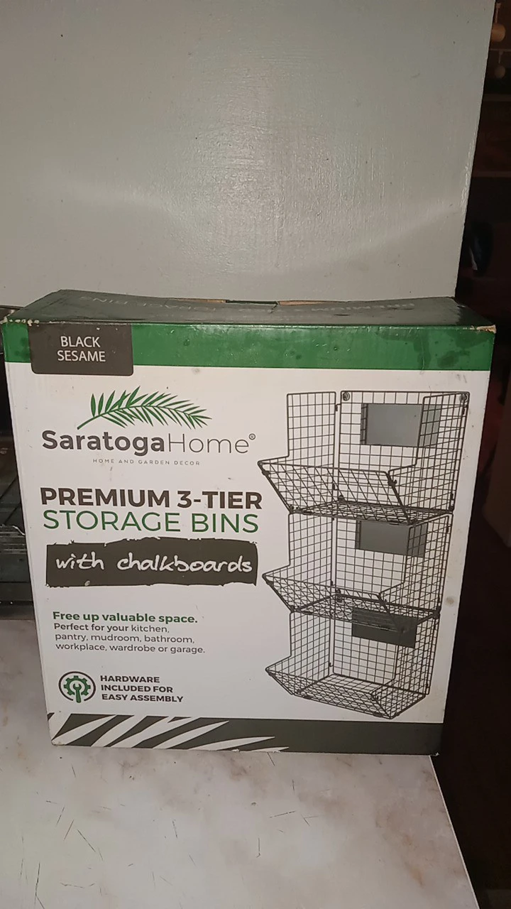 Premium 3 Tier Storage Bins