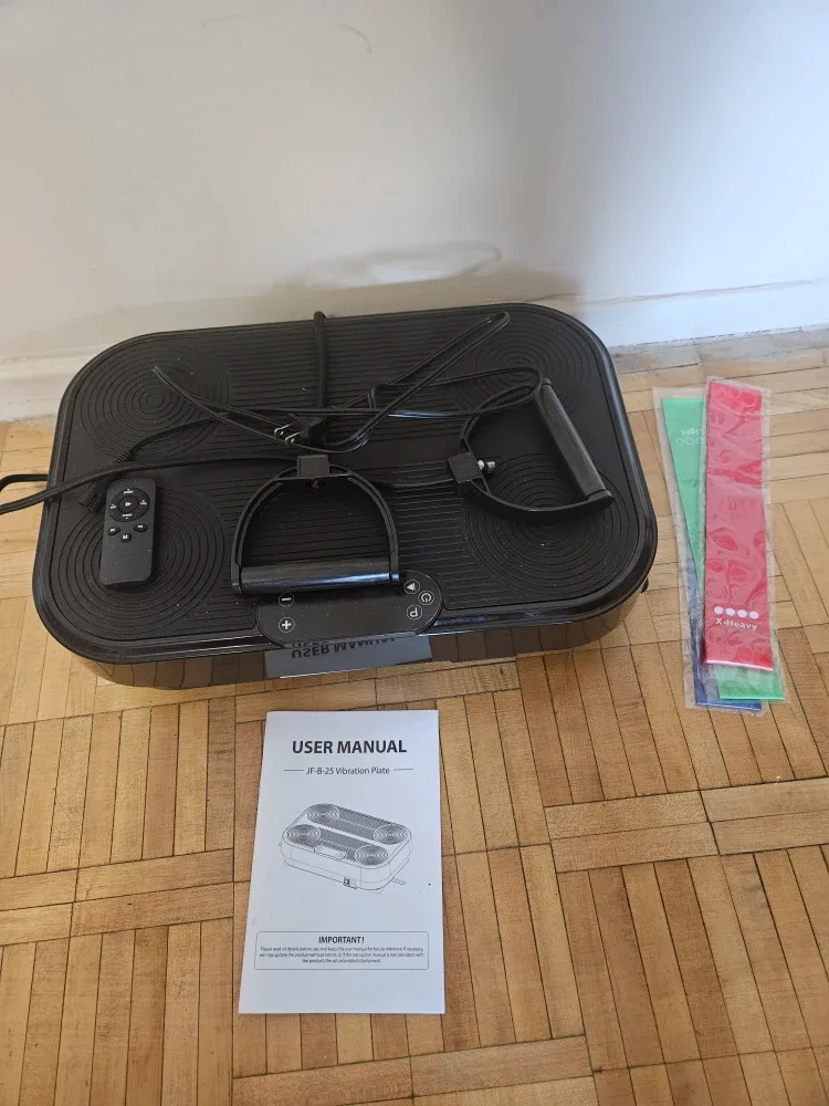 JF-B-25 Vibration Plate w/ Manual & Bands