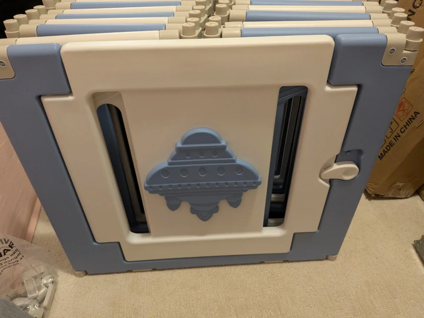 Bestgame Baby Play Pen - Blue & White image indicator(7)