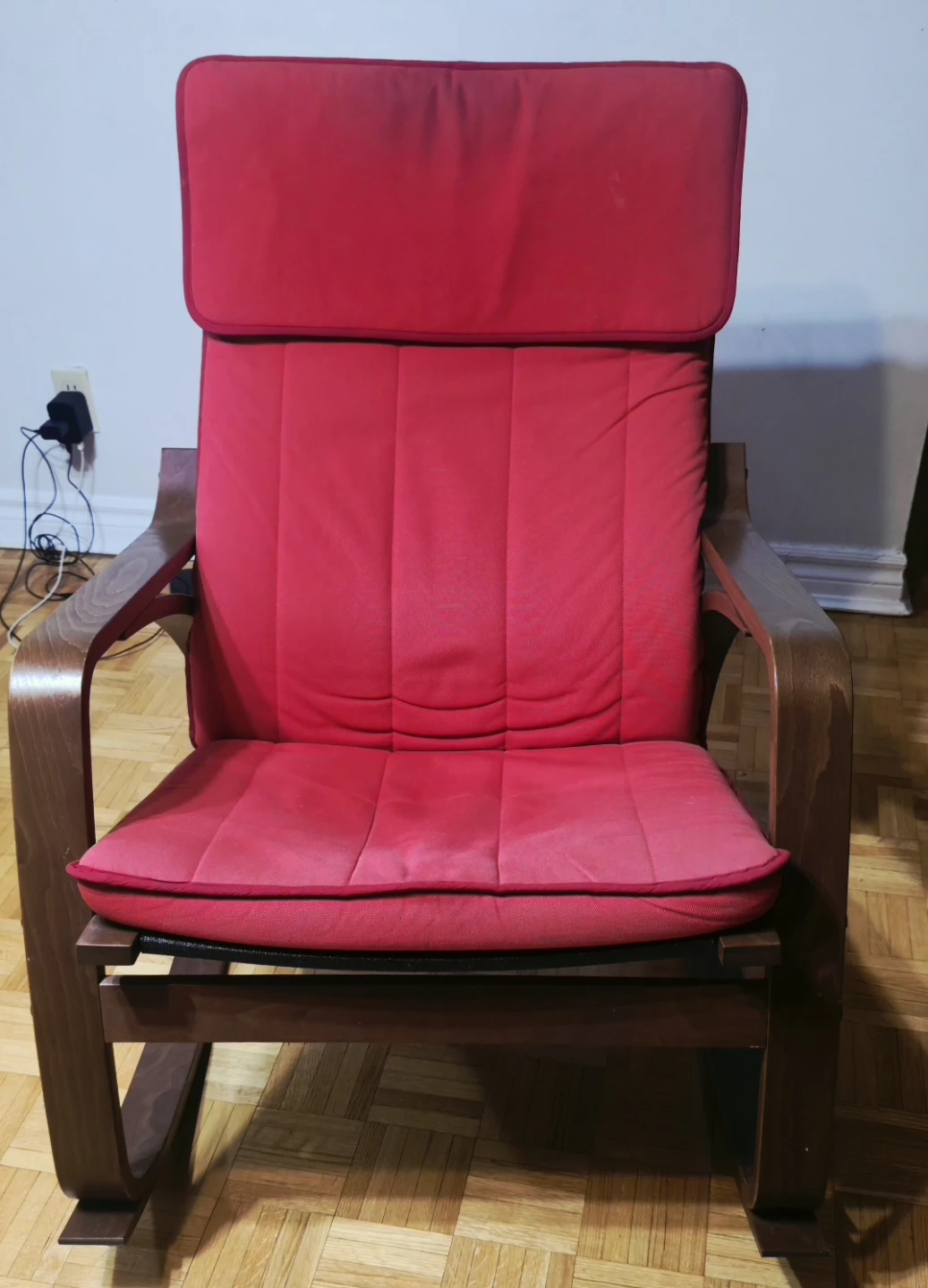 IKEA Poang rocking with Ottoman - Red - photo 2