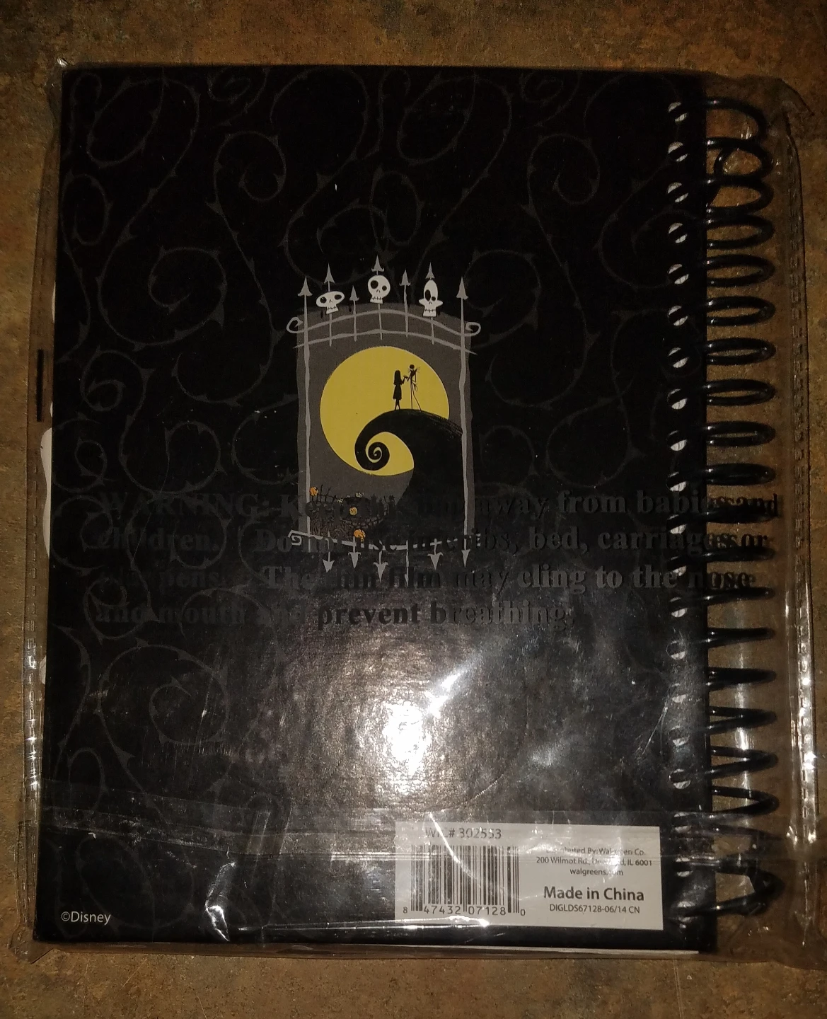 Nightmare Before Christmas 6" × 7" Spiral Notebook New Sealed - photo 4