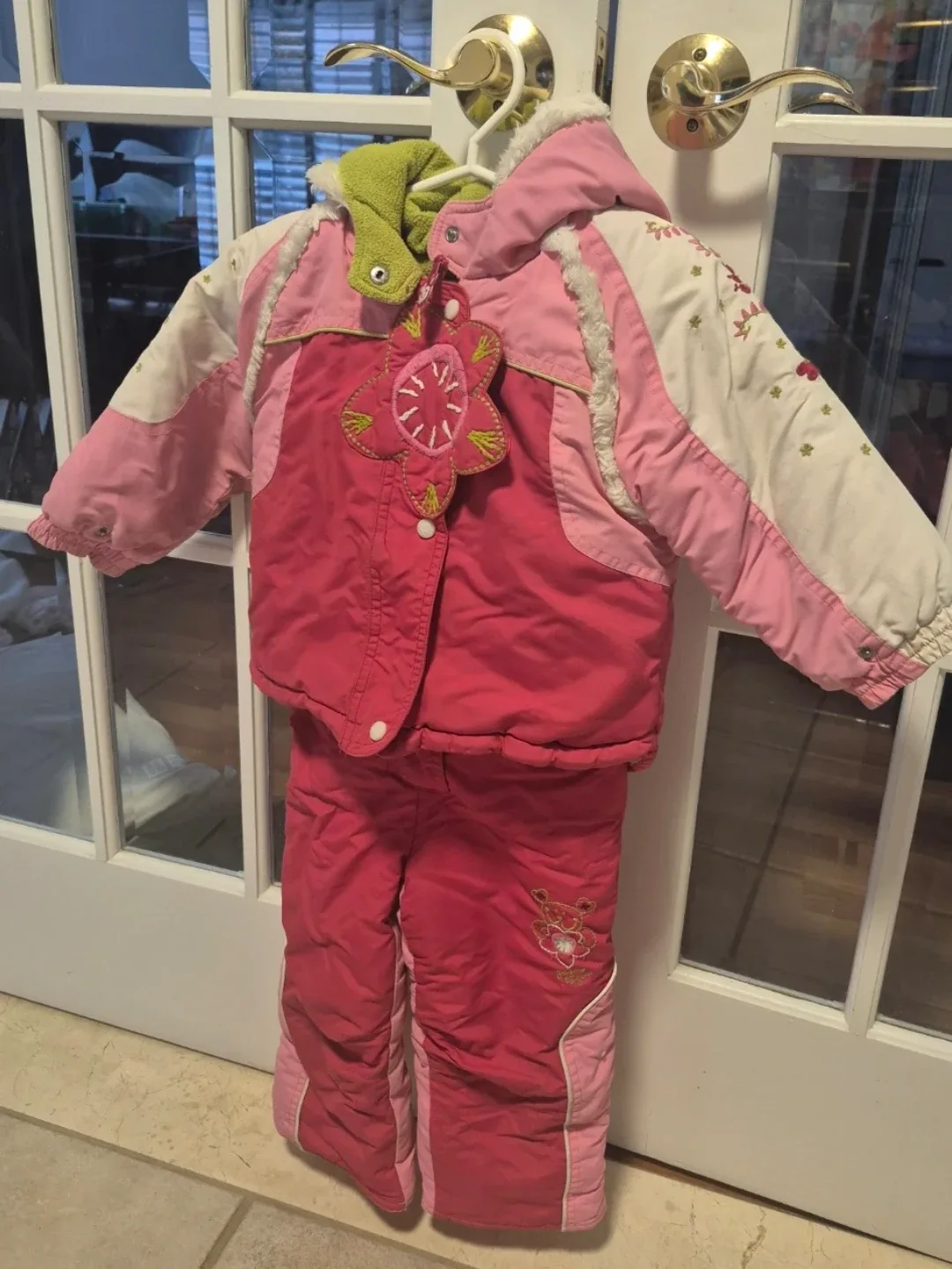 Gagou Tagou 24M Snowsuit - Pink & White image indicator(2)
