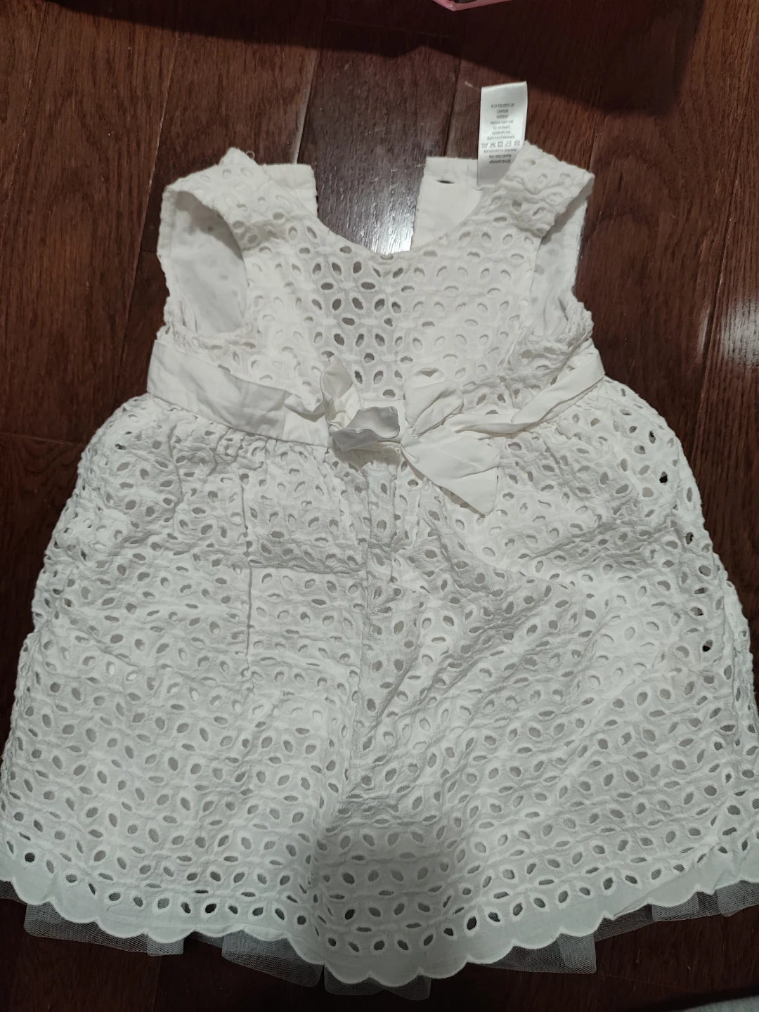White Eyelet Baby Dress