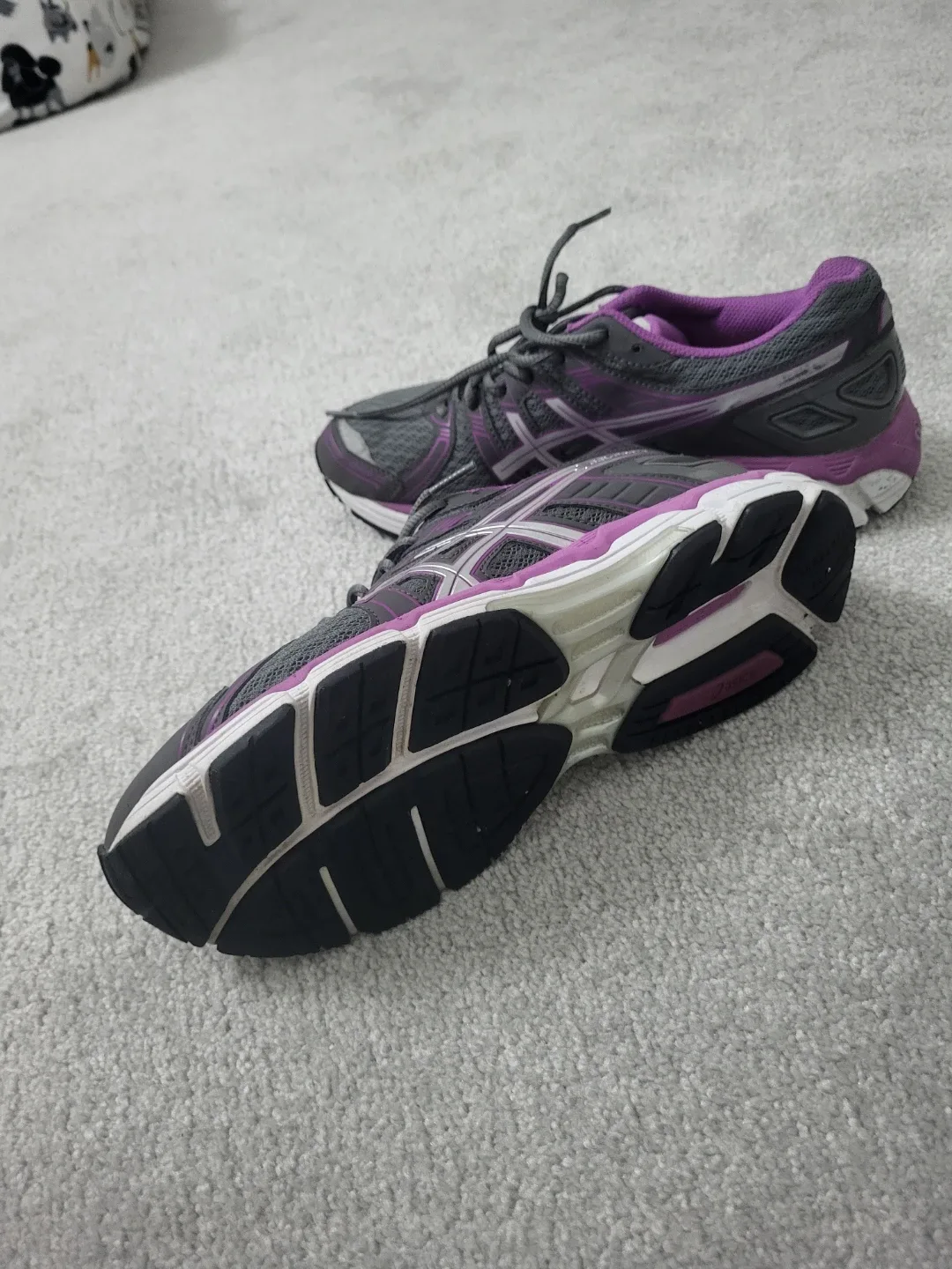 Asics Gel-1170 Women's Running Shoes, Grey & Purple image indicator(4)