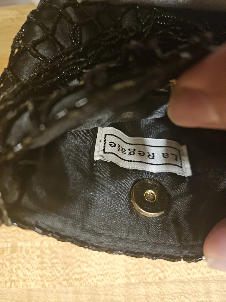 La Regale Black Beaded Handbag - photo 3