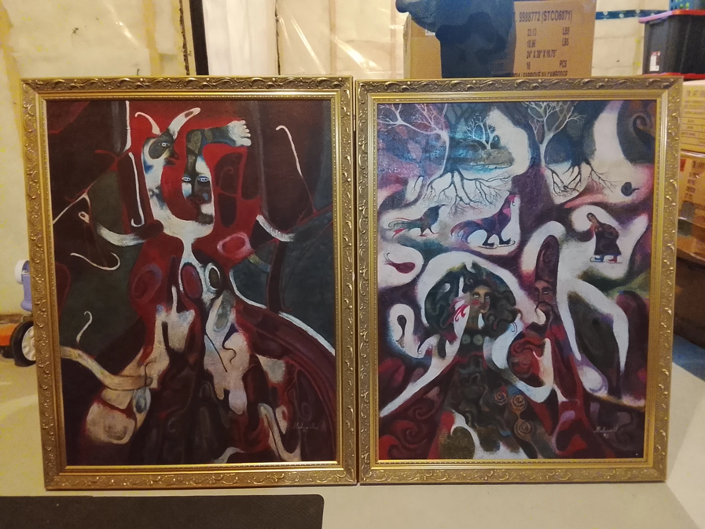 Original oil abstrac  painting